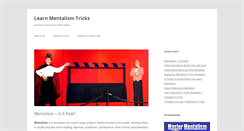 Desktop Screenshot of learnmentalismtricks.com
